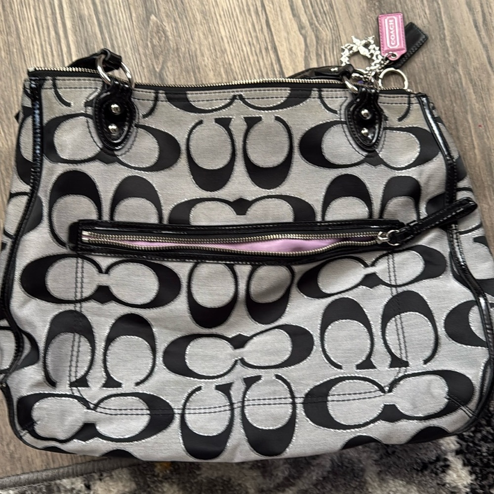 Coach poppy tote